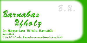 barnabas ufholz business card